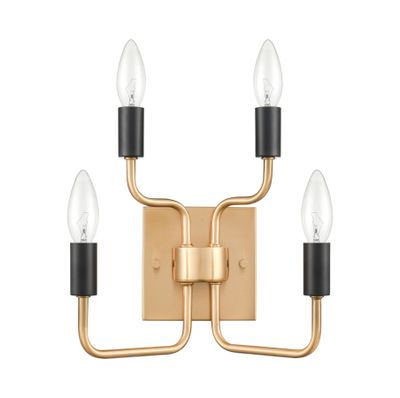 Epping Avenue 10″ High 4-Light Sconce - Aged Brass