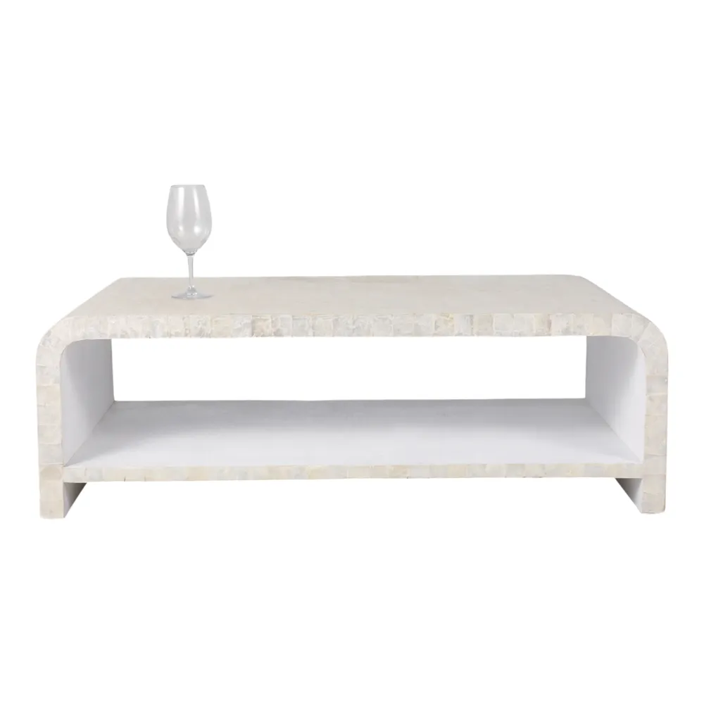KIRASTONE IVORY COFFEE TABLE 16 (IN)