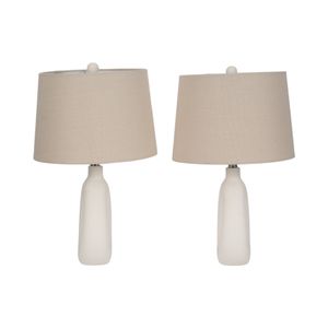 EBBMOOR SET OF 2 WHITE LAMPS 23 (IN) 5