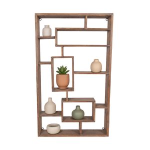 RAFETON BROWN WALL SHELF 39 (IN) 3