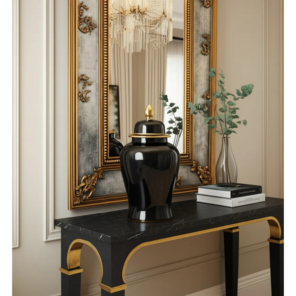 ARLENBEACH BLACK CHINOISERIE 24 (IN)