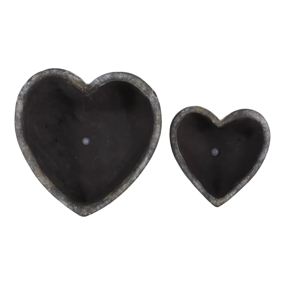 DEVONCLIFF SET OF 2 BROWN PLANTER 4 (IN)
