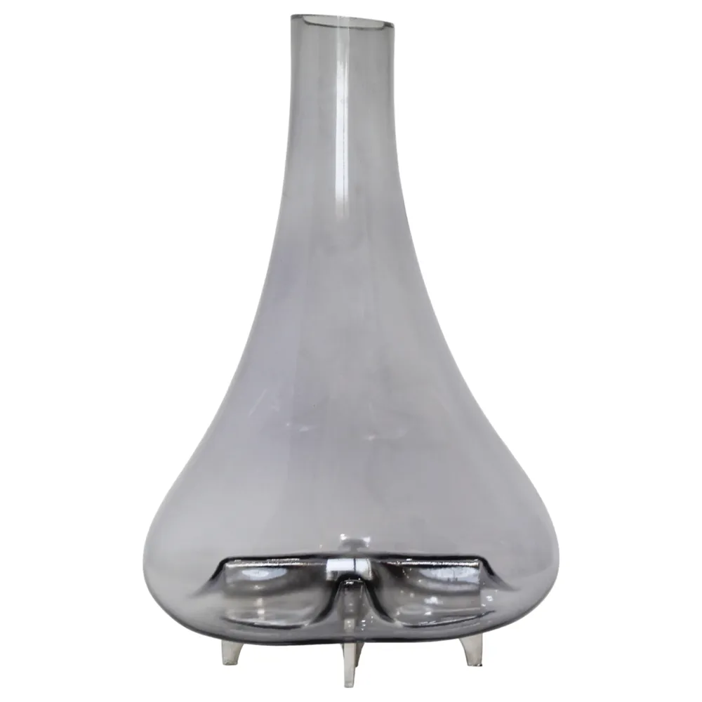 HAYFORDROSE SILVER GLASS VASE 17 (IN)