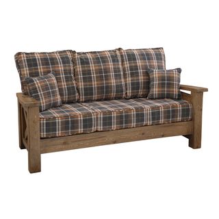 WoodShop Sofa - Premium Fabric - Backrest:  Fabric TBD; Seat:  Fabric TBD