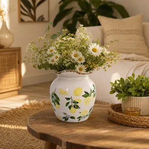 ROSEOAK YELLOW VASE 7 (IN) 2