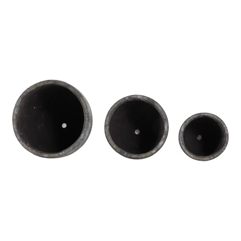 EDGEGATE SET OF 3 BROWN PLANTER 8 (IN)