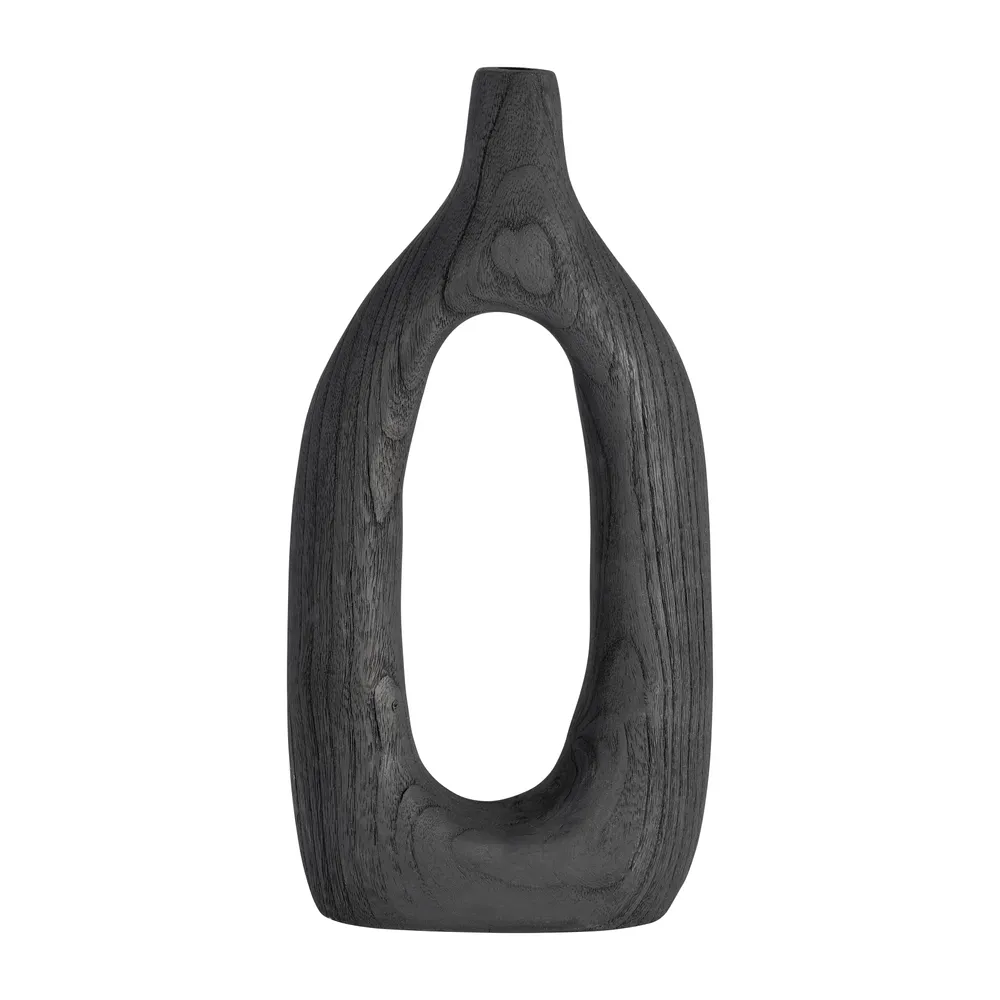 GRAYSONHAM BLACK VASE 14 (IN)