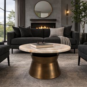 COLVINPORT GOLD COFFEE TABLE 17 (IN) 11