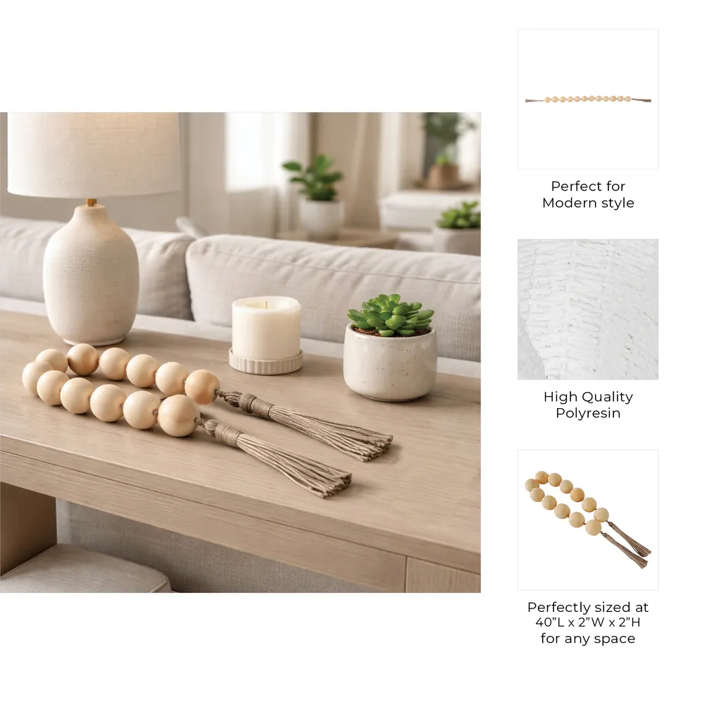 PALMERHAVEN IVORY BEAD 2 (IN)