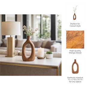 DALEBEACH BROWN VASE 14 (IN) 11