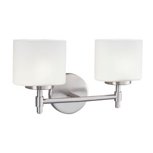 Moderne 14.25'' Wide 2-Light Vanity Light - Chrome 1