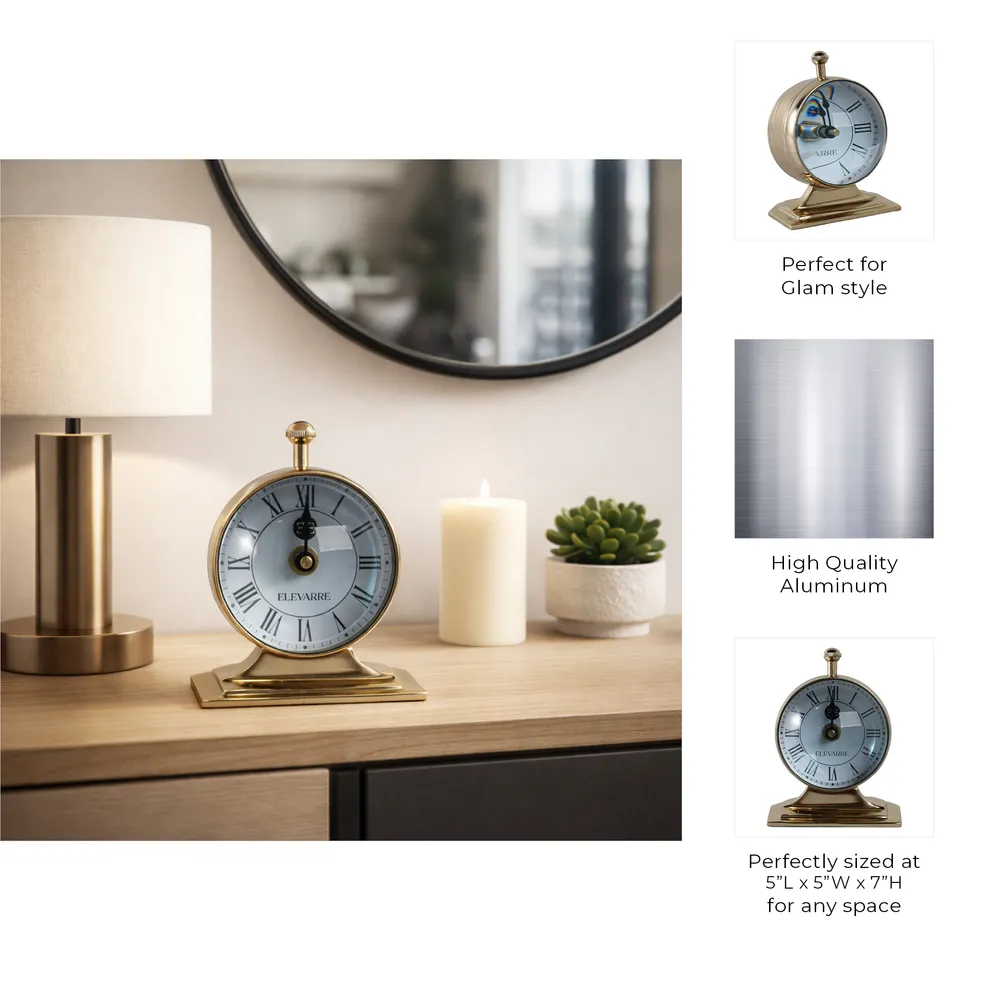 AXELFORD GOLD CLOCK 7 (IN)