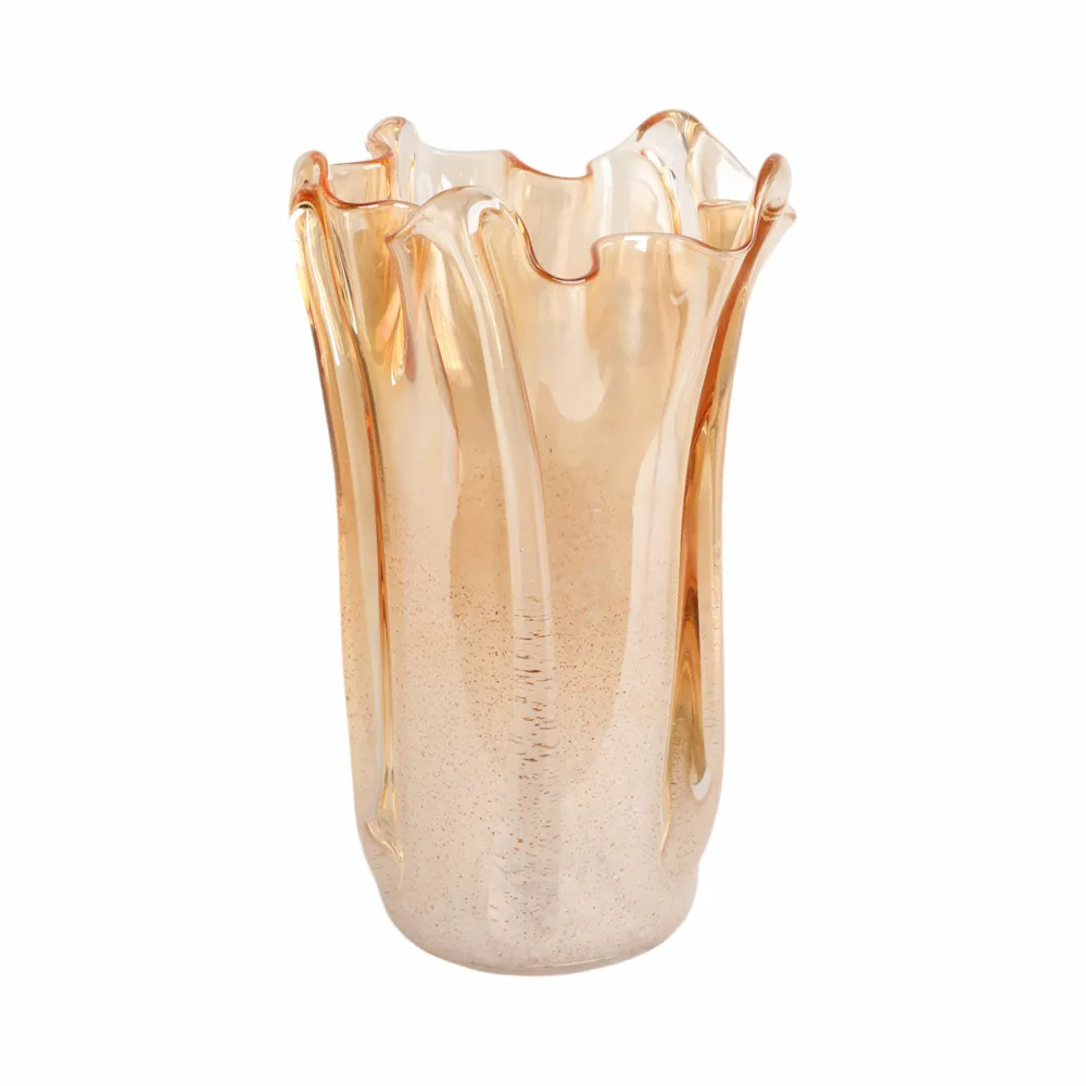 DAXTONROSE TAN GLASS VASE 13 (IN)