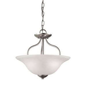 Conway 15'' Wide 2-Light Semi Flush Mount - Brushed Nickel