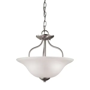 Conway 15'' Wide 2-Light Semi Flush Mount - Brushed Nickel 1
