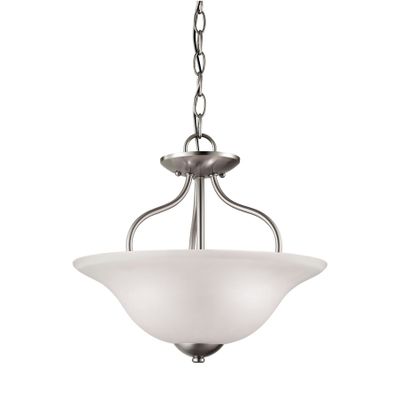 Conway 15'' Wide 2-Light Semi Flush Mount - Brushed Nickel