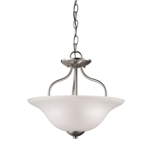 Conway 15'' Wide 2-Light Semi Flush Mount - Brushed Nickel