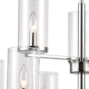 Oakland 28.5'' Wide 9-Light Chandelier - Chrome 2