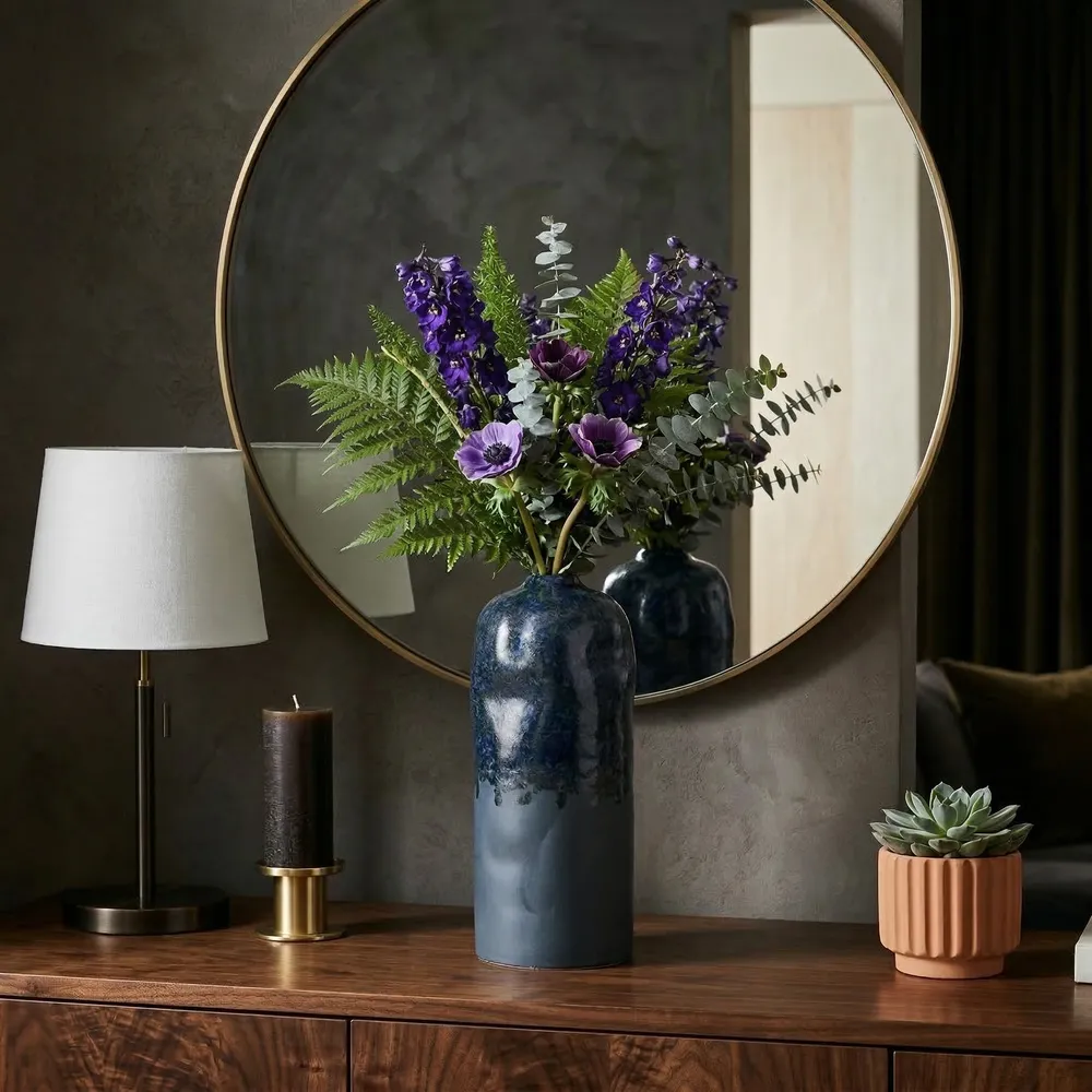 MILLERBEACH BLUE VASE 17 (IN)