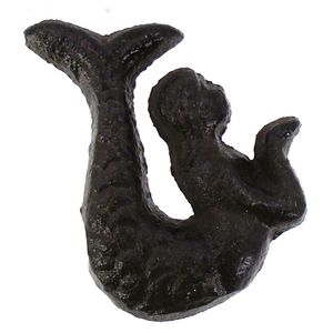 1-3/4" C/I MERMAID DRAWER PULL/RUST 1