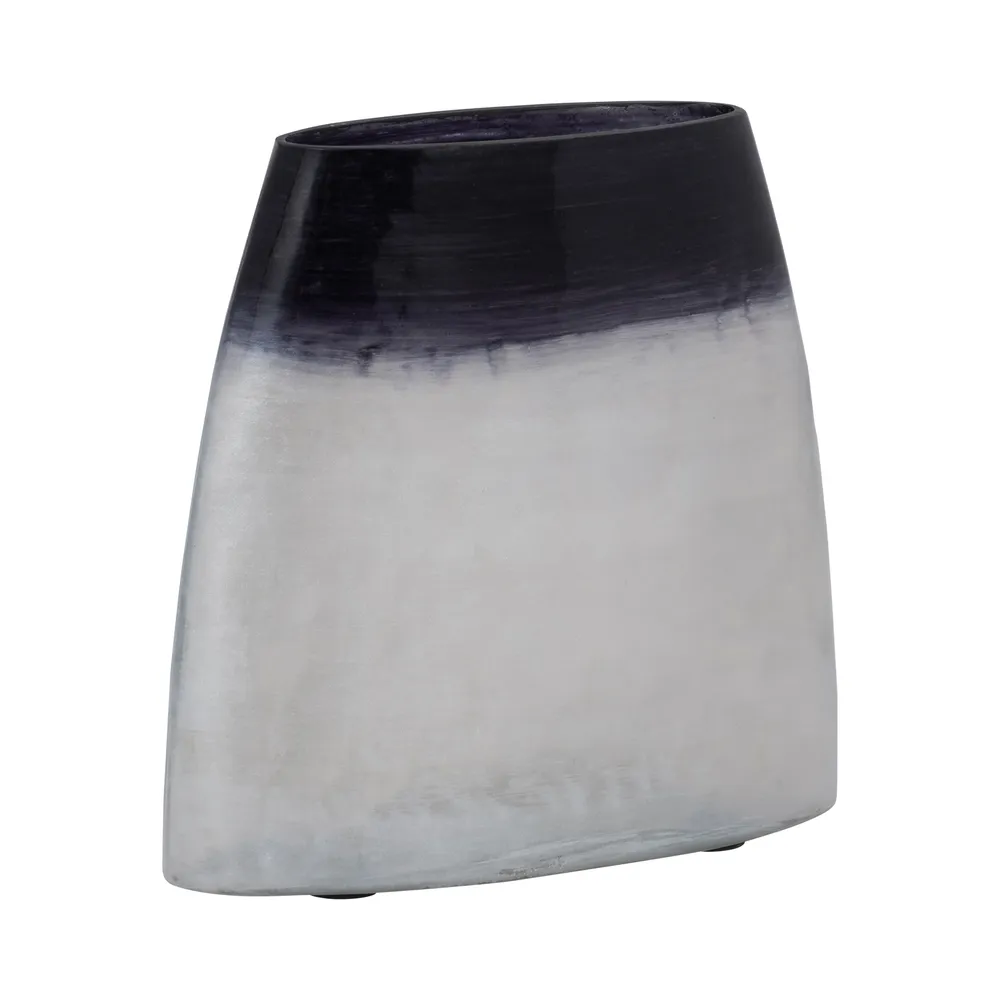 BISHOPFIELD BLUE GLASS VASE 8 (IN)