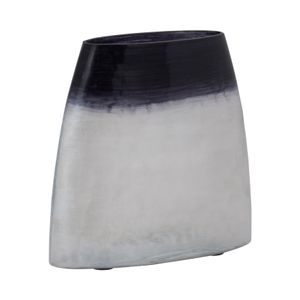 BISHOPFIELD BLUE GLASS VASE 8 (IN) 3
