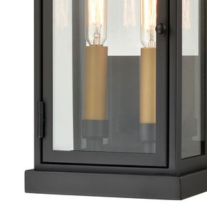 Foundation 13'' High 2-Light Outdoor Sconce - Matte Black 4