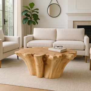 SHELTONFIELD TAN COFFEE TABLE 18 (IN) 12