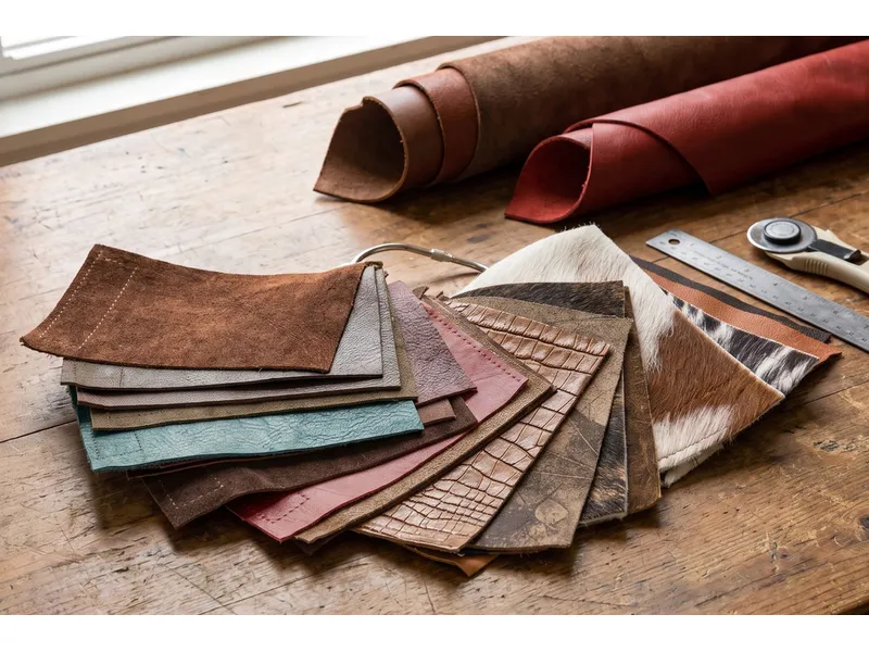 Wooded River Fabric | Leather