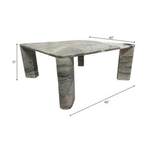 HEDLEYWORTH GRAY COFFEE TABLE 17 (IN) 7