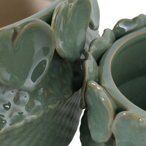 FALLONRUN SET OF 2 GREEN PLANTER 7 (IN) 5