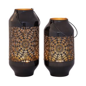 Culler Lantern - Set of 2 Gloss Black 5
