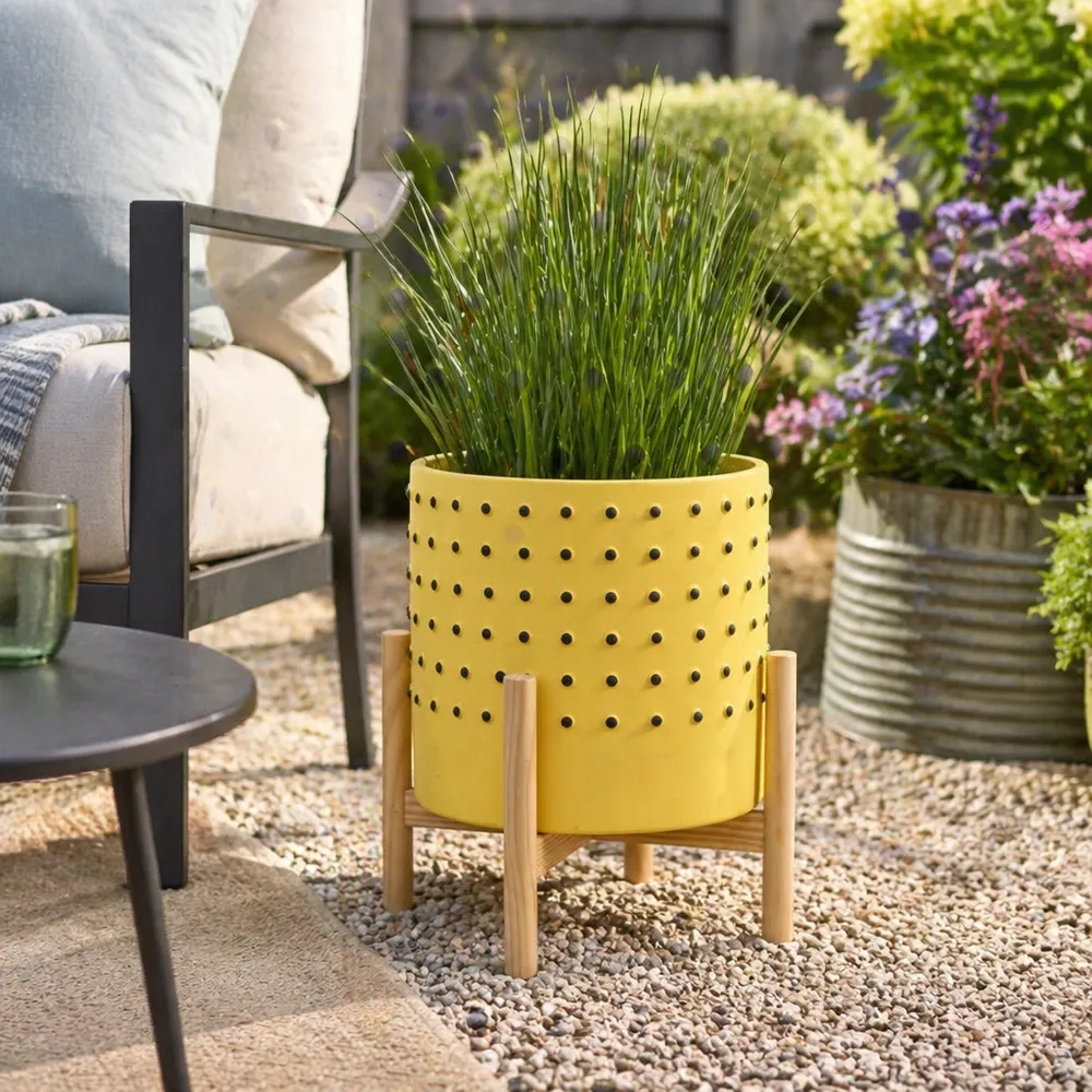 COLECREST YELLOW PLANTER 11 (IN)
