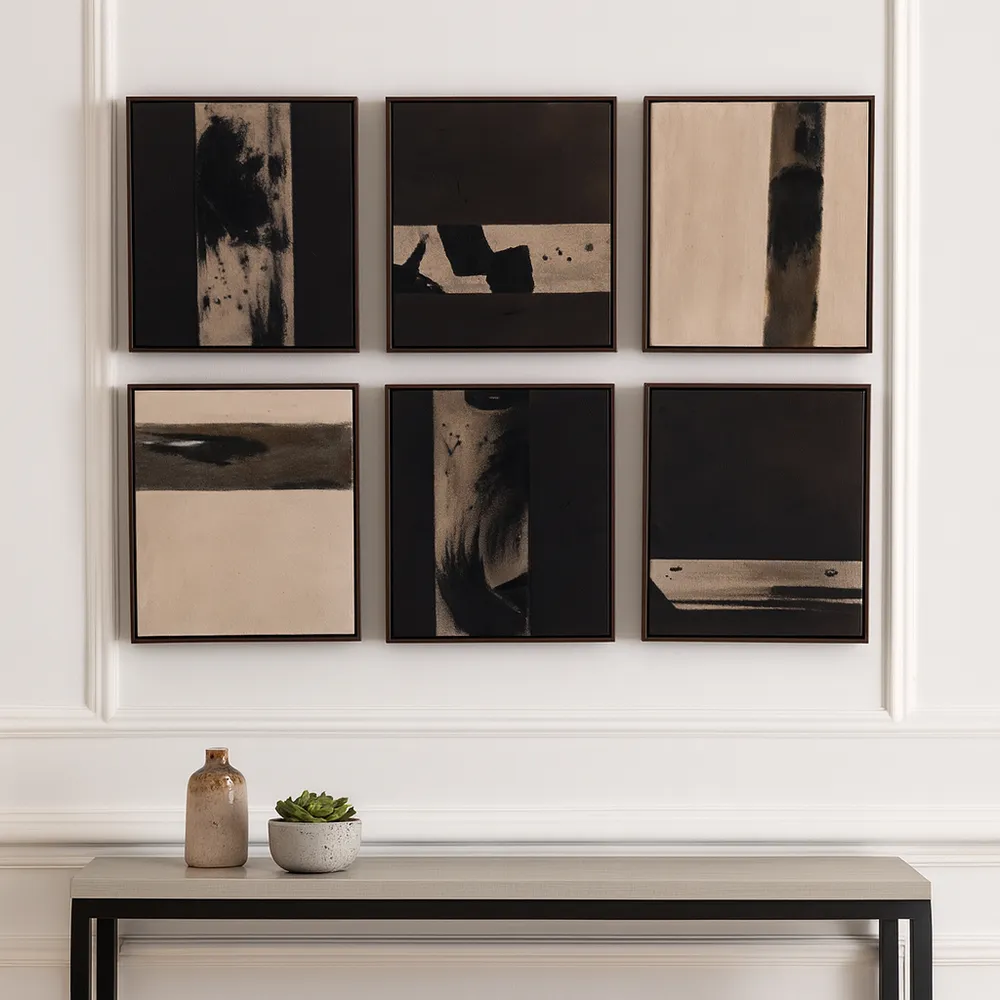 LINDENHOLM SET OF 6 BROWN ART 20 (IN)
