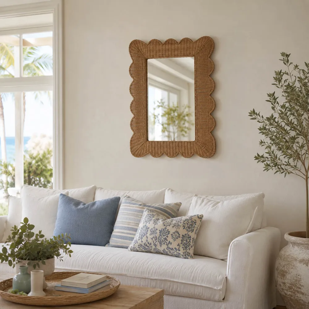 CABOTPORT TAN MIRROR 44 (IN)