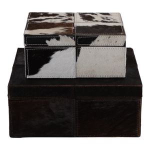 ESSEXLAND SET OF 2 IVORY BOXES 6 (IN) 5