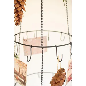 Three Layer Hanging Wire Ornament Tree 2