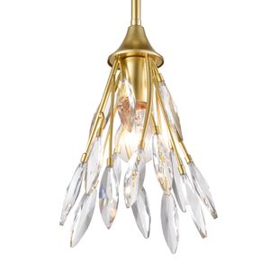 Flora Grace 7'' Wide 1-Light Mini Pendant - Champagne Gold 4