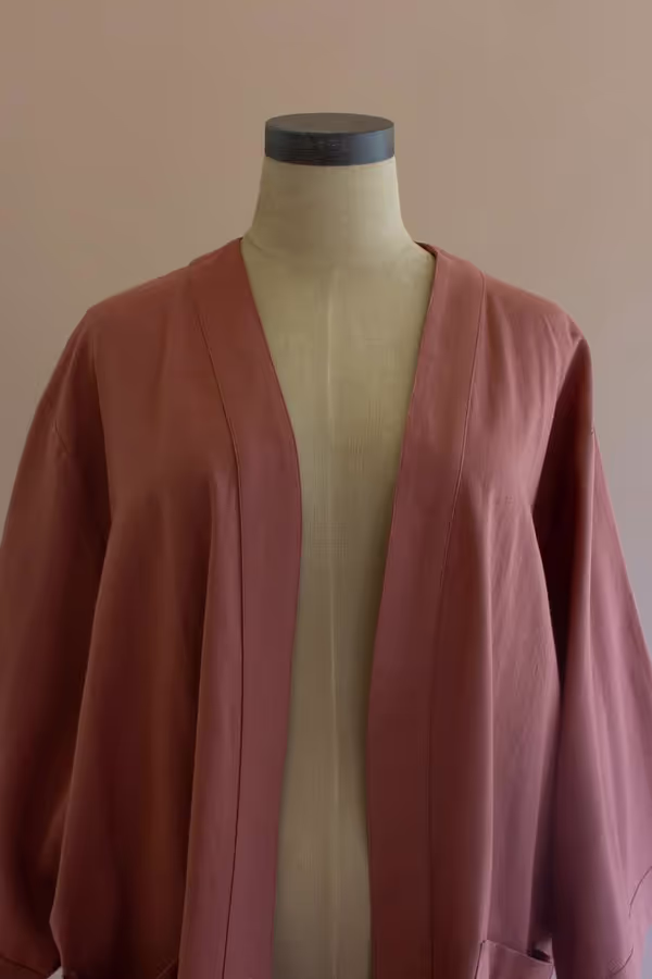 Short Kimono with Front Pockets - Sienna