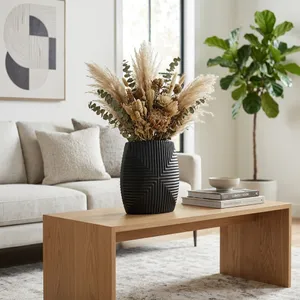 EMMONS BLACK VASE 10 (IN) 2