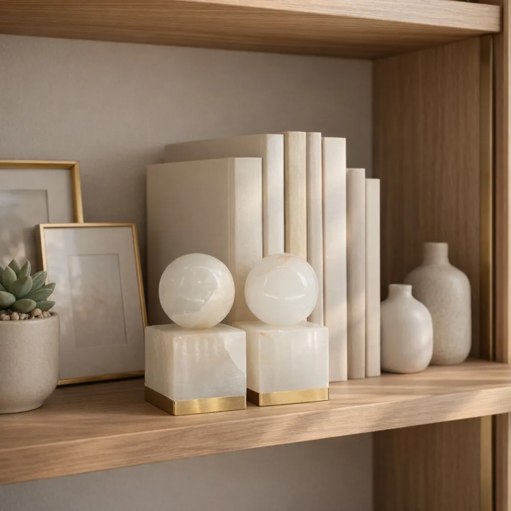 HEATHBURN SET OF 2 WHITE DECOR 6 (IN)