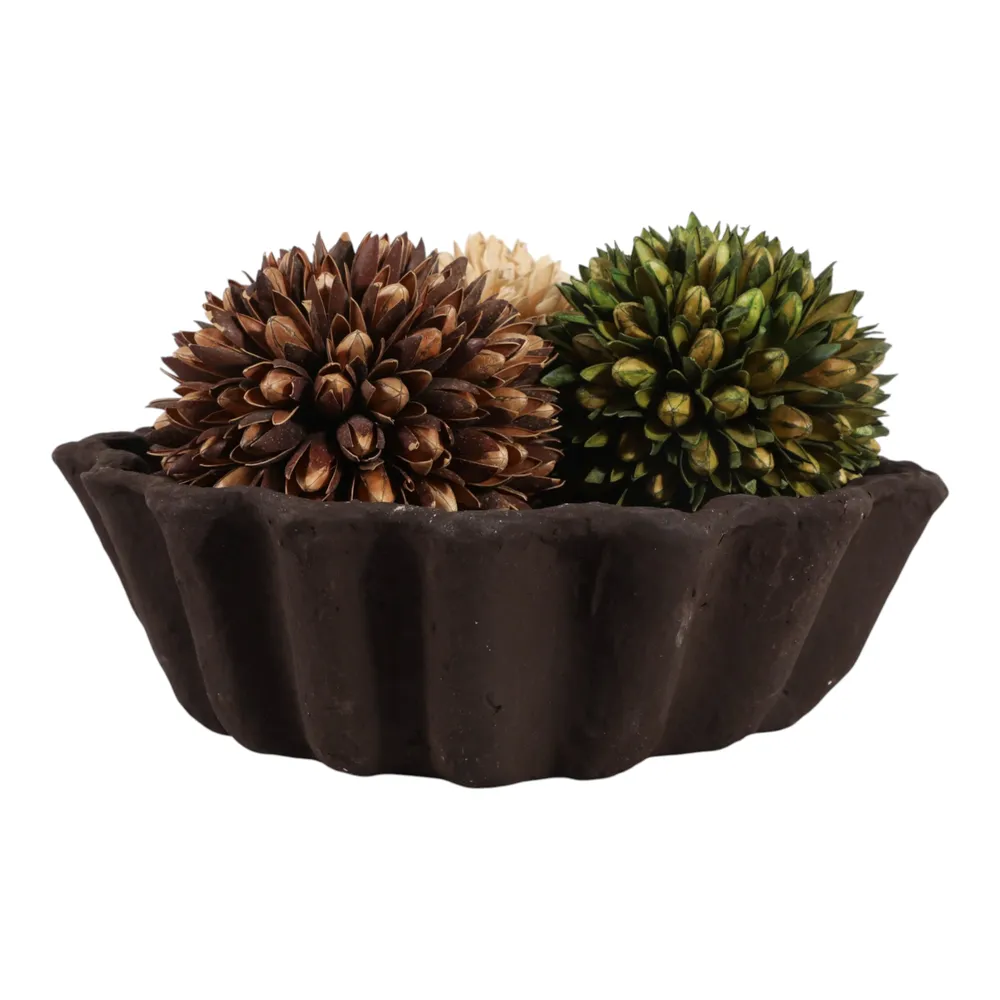 HADFIELDOAK BROWN BOWL 4 (IN)
