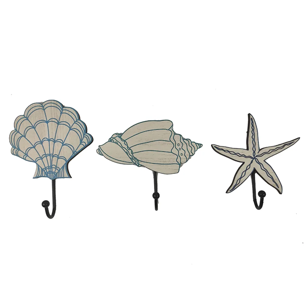 7-1/4" CUTOUT SEALIFE WALL HOOK 3-ASST