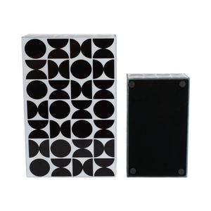 DUNEGROVE SET OF 2 BLACK BOXES 4 (IN) 7