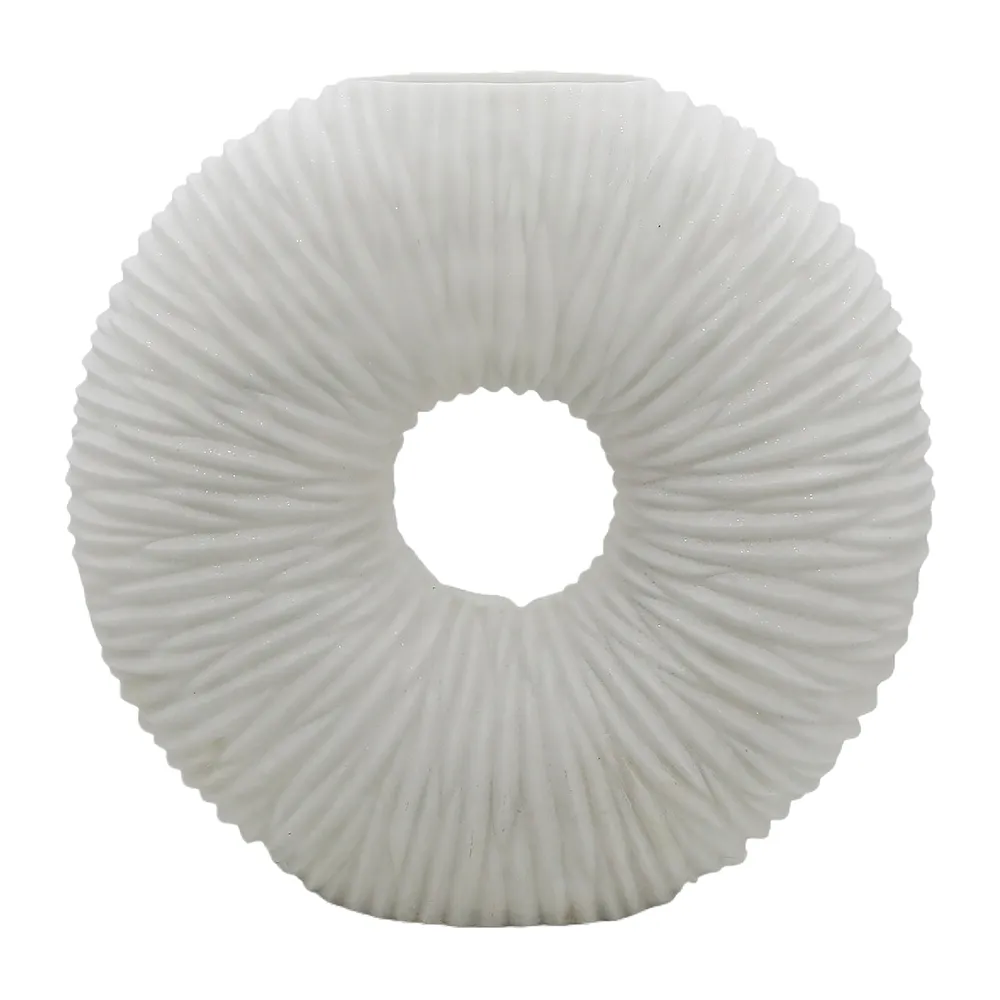 DORSETFORD WHITE VASE 21 (IN)