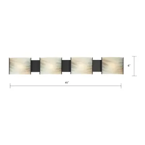 Pannelli 41'' Wide 4-Light Vanity Light - Oil Rubbed Bronze 2