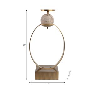 GRAYDONDALE GOLD CANDLE HOLDER 21 (IN) 9