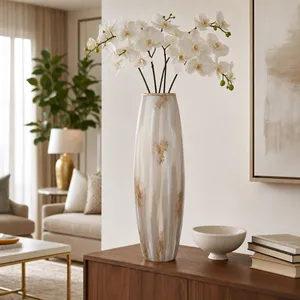 WOODSONCLIFF TAN GLASS VASE 31 (IN) 12