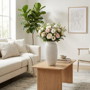 BENNETSIDE WHITE VASE 15 (IN) 2
