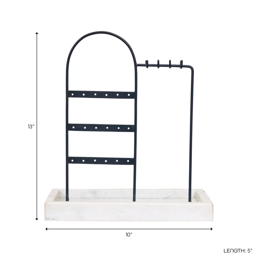 HAXTONWIND WHITE JEWELRY STAND 13 (IN)